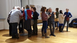 Gruppenvorstellungen als World Café zum Februar-Plenum 